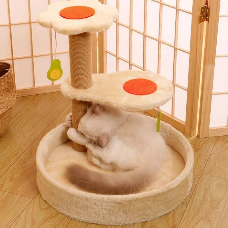 Cats Scratcher Cat Tree House Scratching Post for Cats Climbing Shelf Cat Tree Tower Condo Furniture Pet Products Scratch Frame