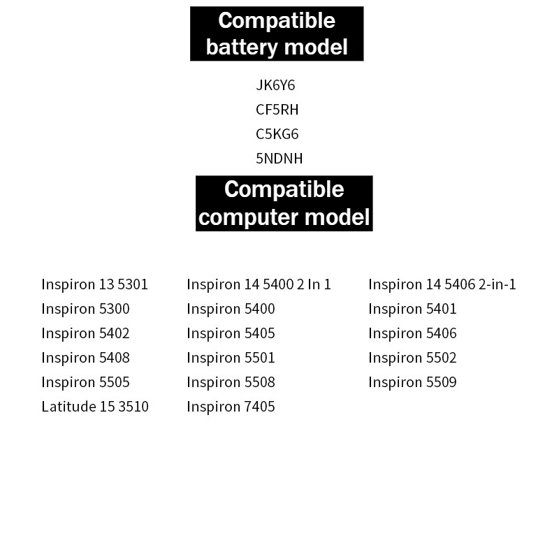 بطارية 11.25 فولت 3500 مللي أمبير في الساعة JK6Y6 لأجهزة Dell Latitude 15 3510 Inspiron 5300 5402 5400 5405 5401 5406 5408 5505 5501 5508 5502 5509 #6