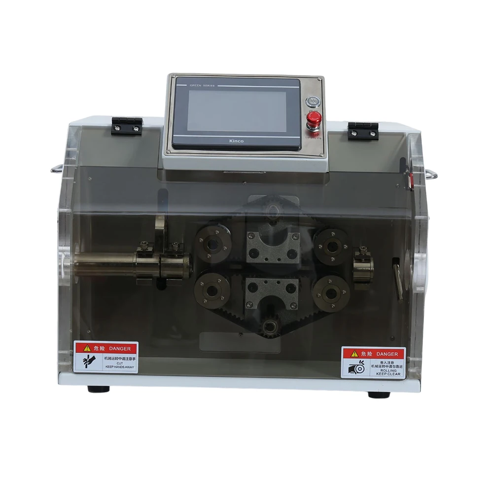 PLC Control English Touch Screen System High Speed Computer Corrugated Pipe PVC Soft Tube Precision Cutting Machine
