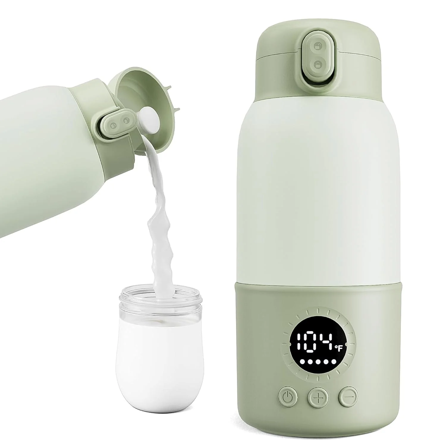 Portable USB Charging Heating Cup 316 Stainless Steel Temperature Control Mug With LED Digital Temperature Display For Travel