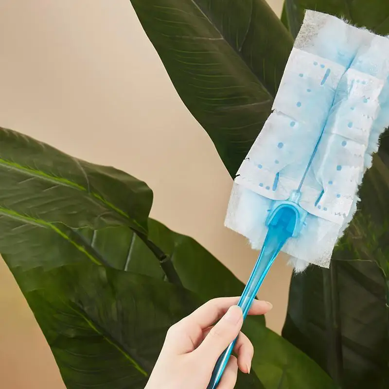 Home Cleaning Duster Durable Anti Dusting Brush With Hanging Hook Handheld Disposable Electrostatic Cleaner For Home Office