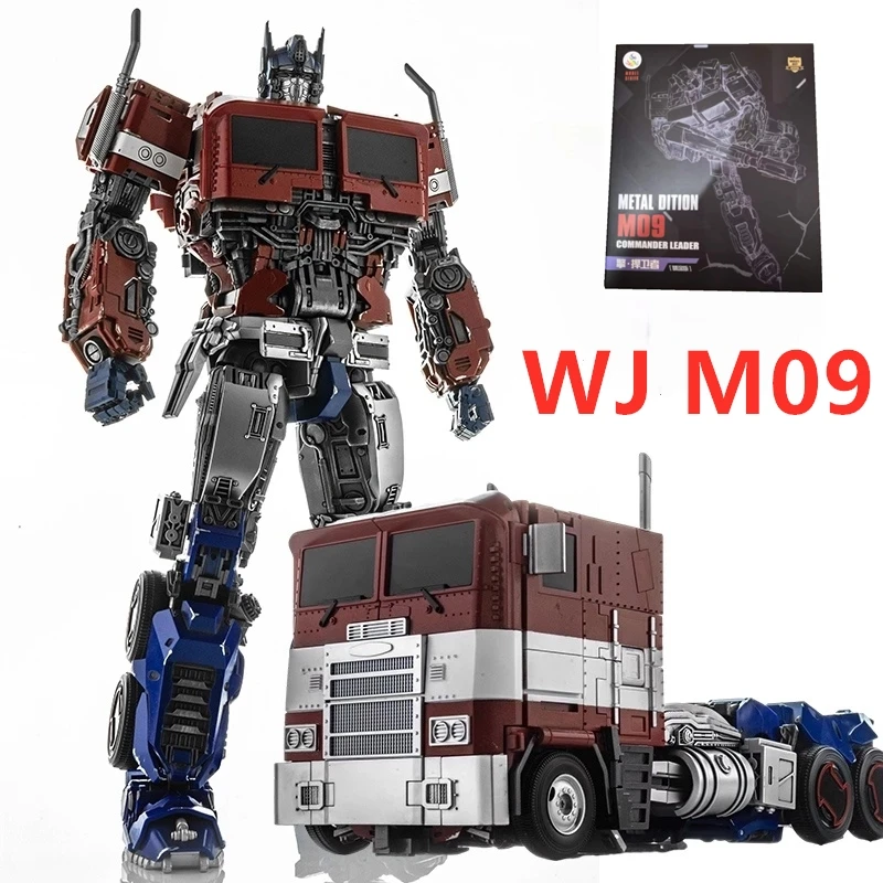 ألعاب روبوت شخصية سبيكة مع صندوق ، WJ OP ، قائد M09 ، Diecast ، كبير الحجم ، TW ، SS ، ضوء Led