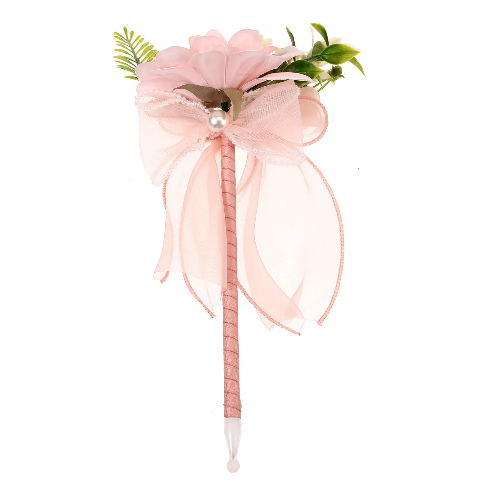 

Mother's Day Gift Flower Bouquet Ballpoint Pen Artificial Flowers Lifelike Simulation Decorative Writing Pen Long Handle