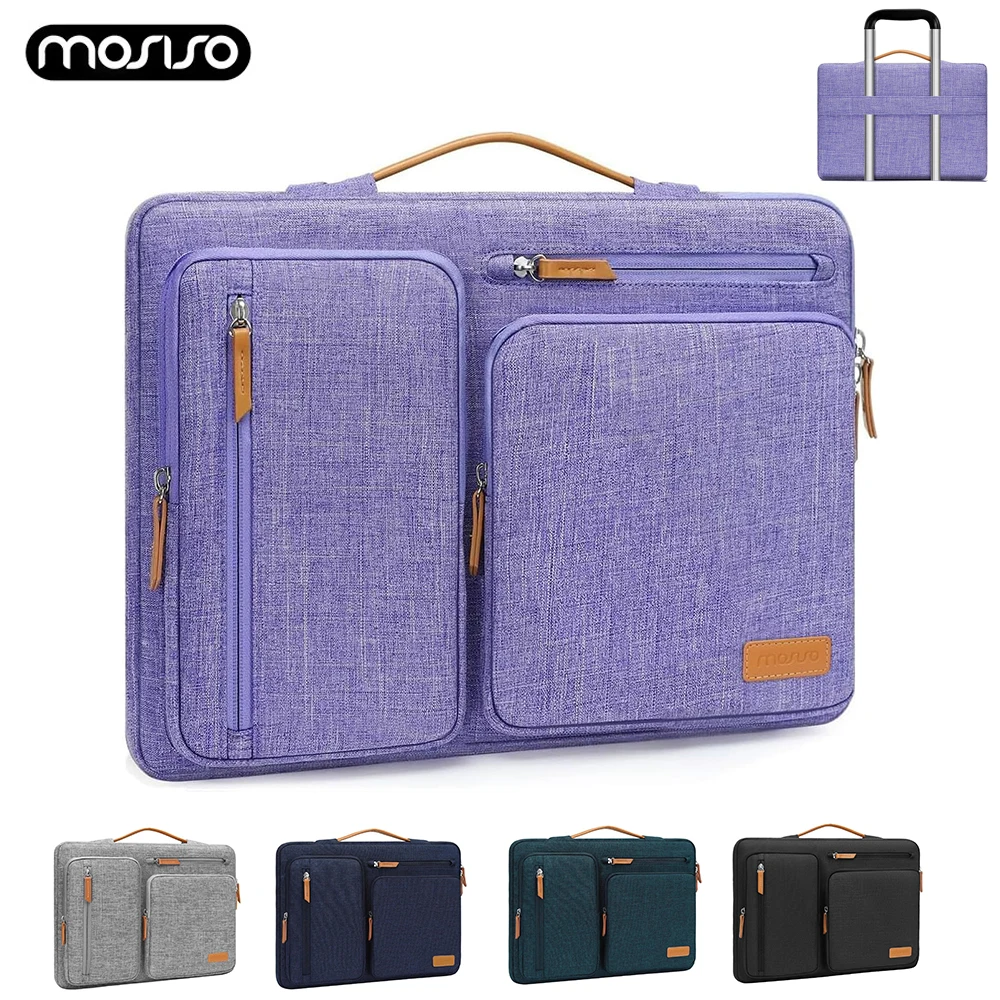 

MOSISO 360 Protective Laptop Bags 13-17.3 inch Compatible with MacBook Pro 16 HP Acer Dell Lenovo ASUS, Side Open Carrying Case