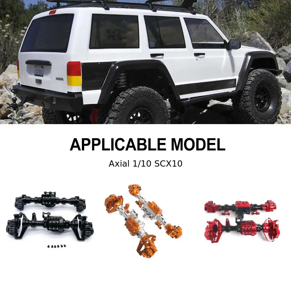 Aluminum Alloy Compact Yet Durable Design Front And Rear Axle Housings For 1/10 SCX10 TRX4 TRX6 RC Car Part
