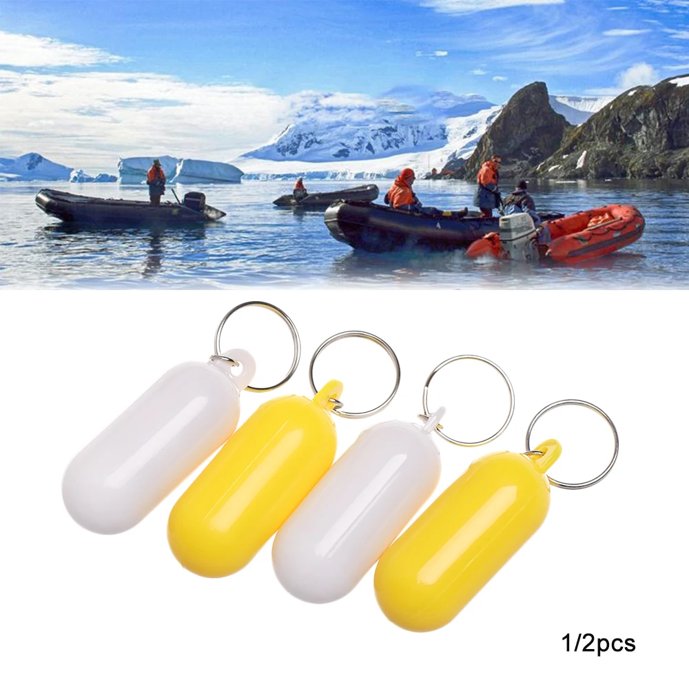 1/2 Piece Kayak Floating Keyring Buoyancy Keychain Marine Floating Water Sports Rowing Tools