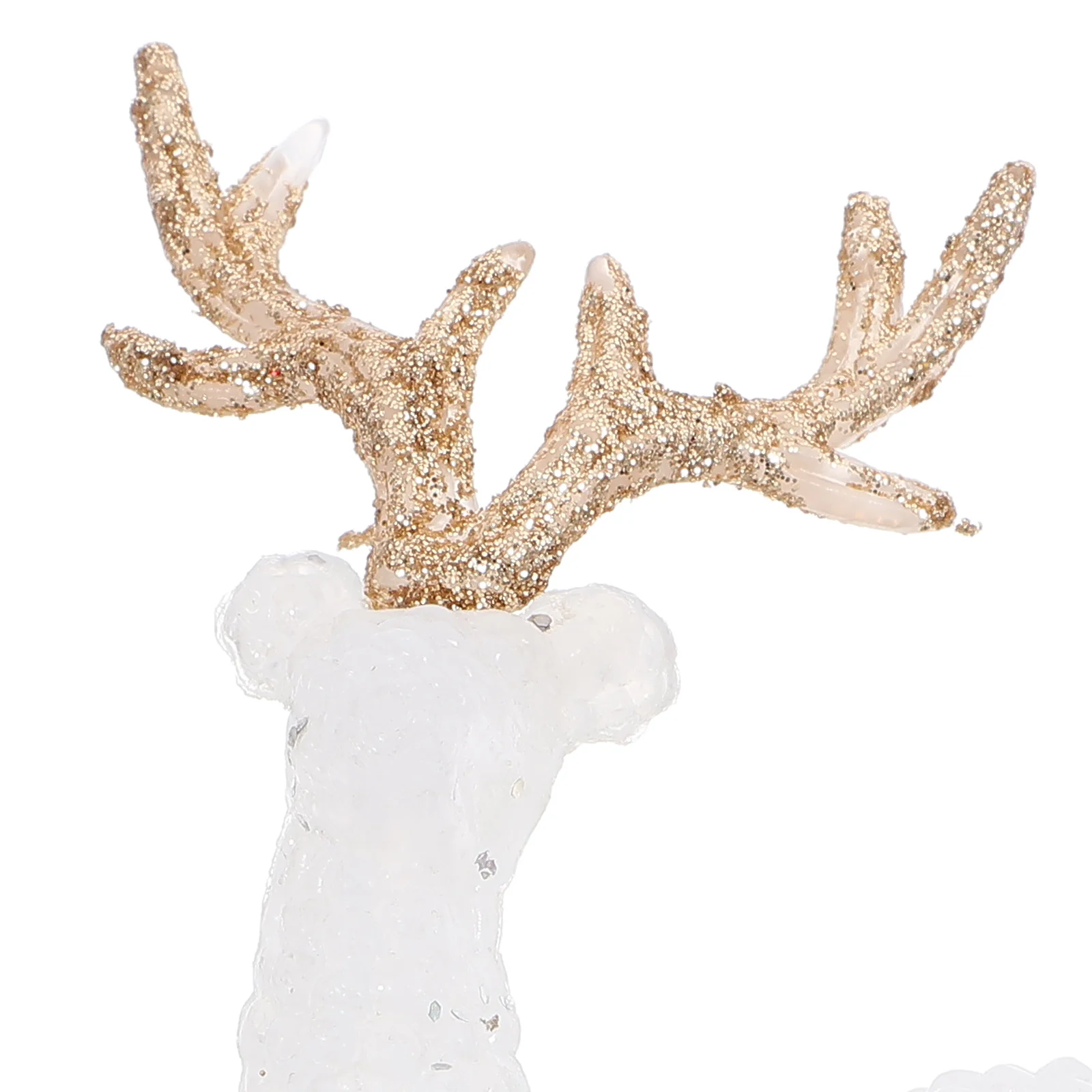 6pcs Christmas Elk Decorations Reindeer Figurines Plastic Holiday Statue For Tabletop Christmas Scene Elk Craft Ornament Party
