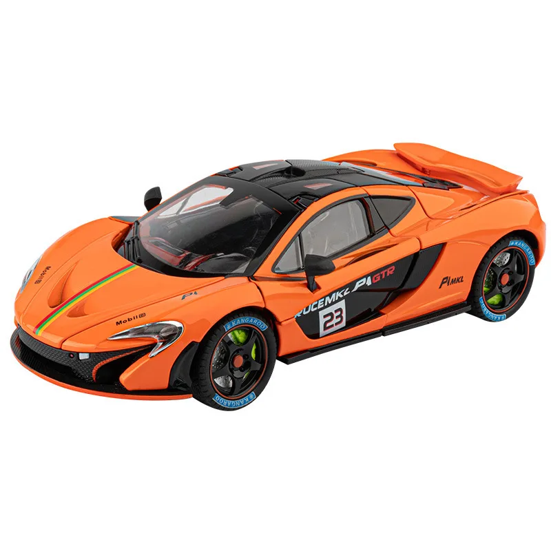 1:24 McLaren P1 Sportwagen mit Ton und Licht, zurückziehbares Spielzeugauto, Tonmodell, Ornament
