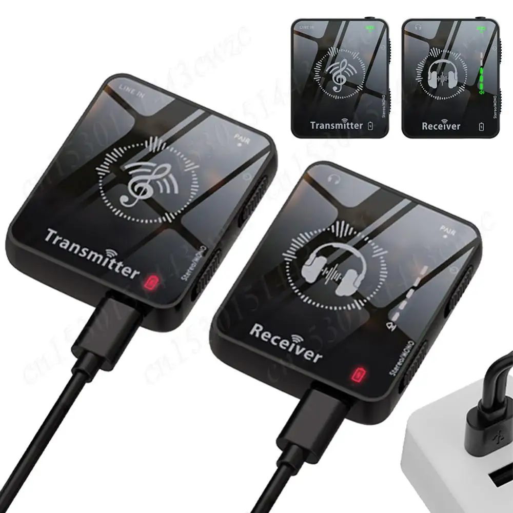 

2.4GHz Wireless Earphone Monitor Transmission System Rechargeable Wireless In-Ear Monitor System IEM System Support Mono/Stereo