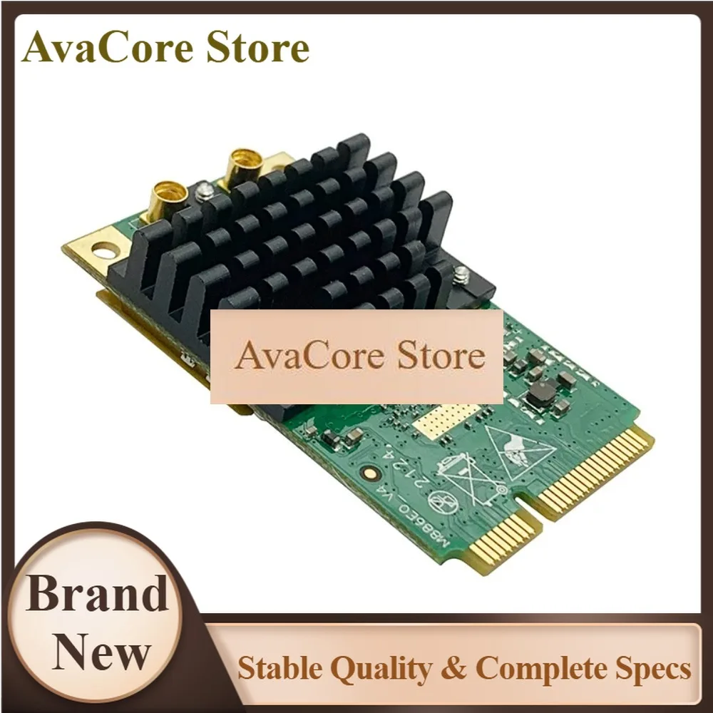 AvaCore5G 5.8G WIFI Dedicated Expansion Card Mini PCIe QCA9886 QCA9886-26 IEEE802.11a/n/ac Wave2 2x2 MIMO 866Mbps MMCX Heat Sink