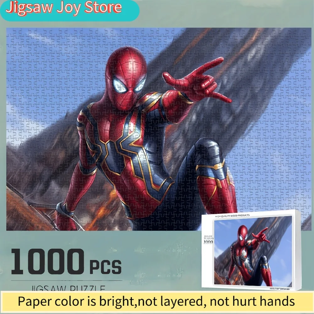 

Spider-Man Classic Comic Movie Character Themed Jigsaw Puzzle, Office Desktop Puzzle, Fun Game for Family, Fine Craftsmanship