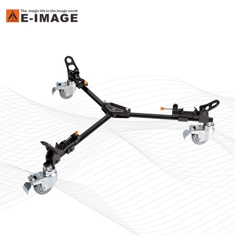 E-IMAGE Ed300c Roller Tripod Base Photography Camera Roller Caster Rail