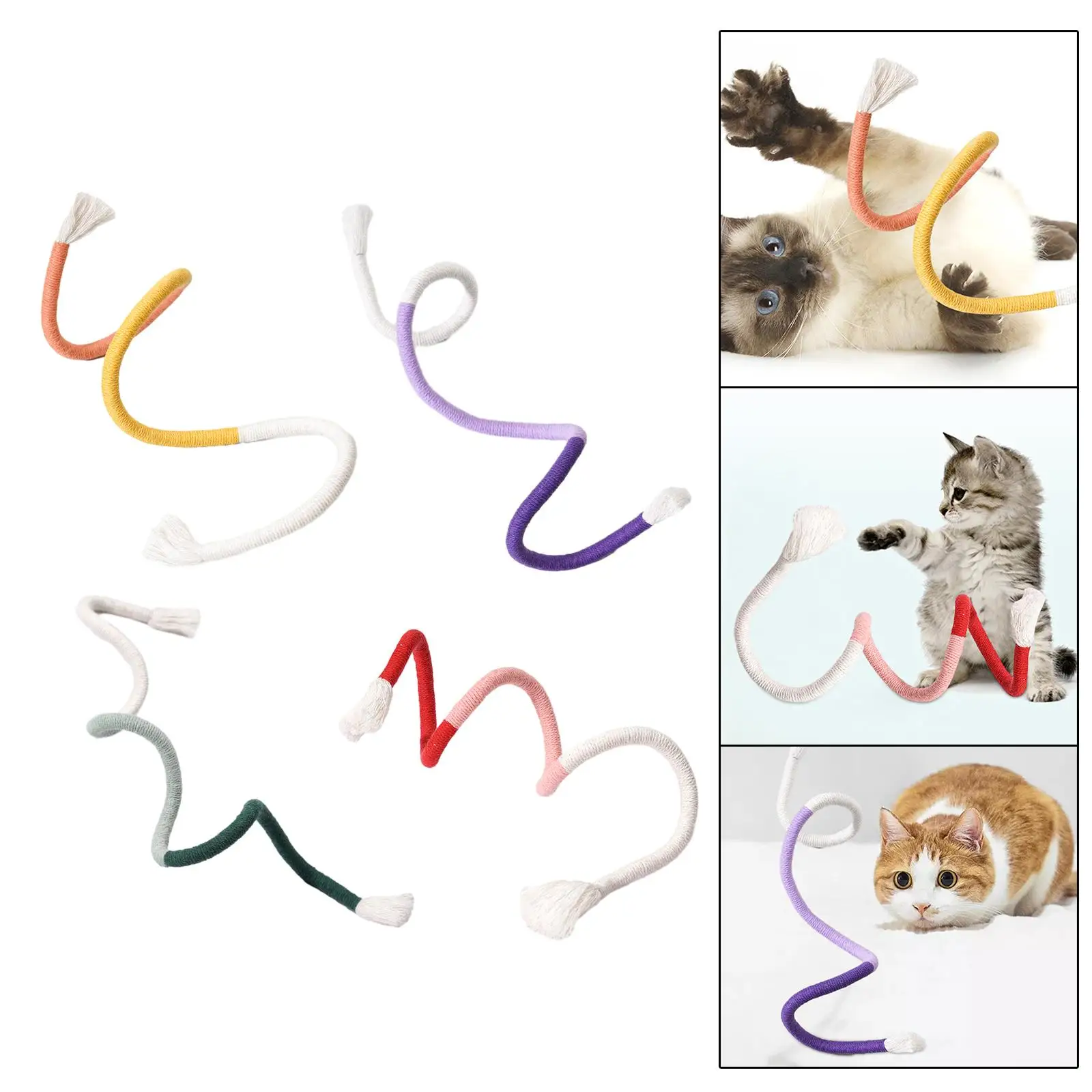 Cat Toy Bite Rope Pet Toy Interactive Toy Household Soft Bite Resistant