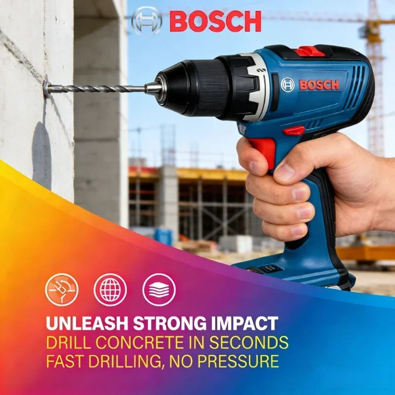 Bosch Power Tools GSR 18V-65, High-Performance 63Nm Cordless Drill for Tight Spaces
