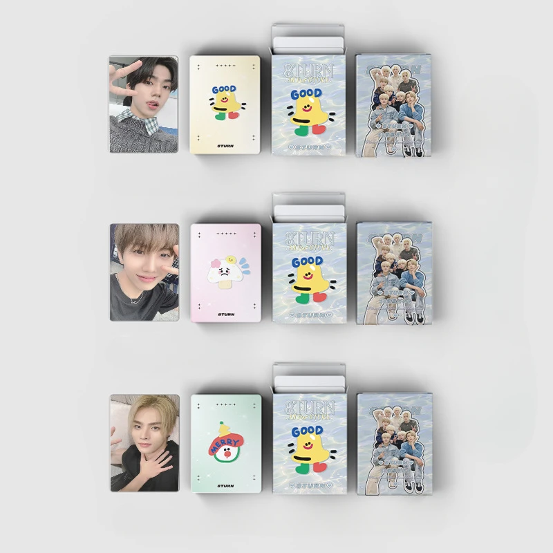 50pcs kpop 8 drehen Selfie Laser Lomo Karten Jaeyun Haemin Foto karte Kyungmin Mode Bühne Boxed Foto karten Fans Sammlung Geschenke