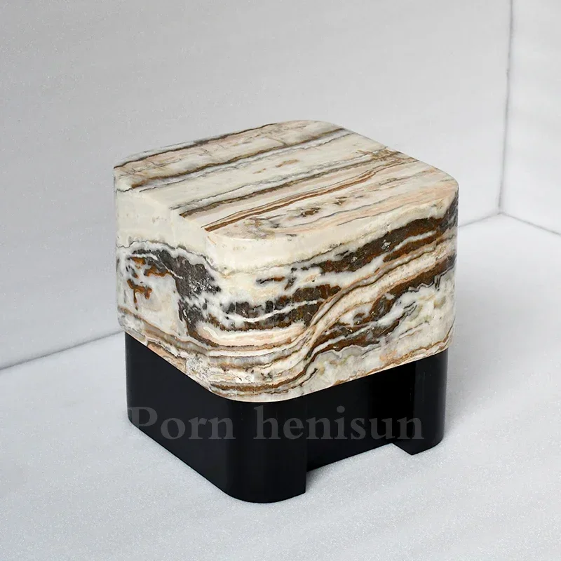JJsmt1 Medieval Solid Wood Cave Stone Edge A Few Living Room Creative Sofa Corner A Few Cream Style Light Luxury