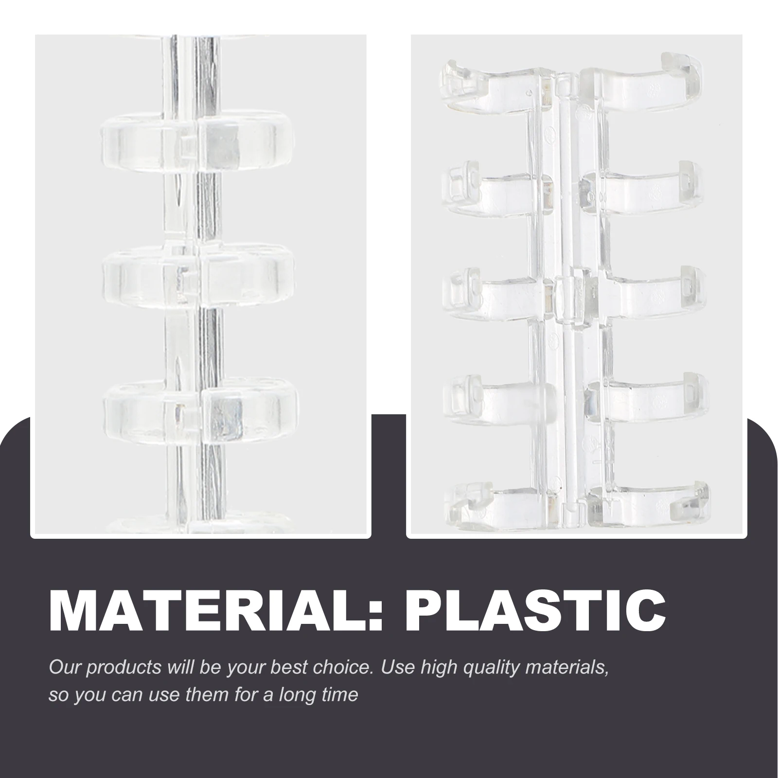 10 Pcs Ring Binders Plastic Leaf Notebook Household Book Supply Convenient Binder Circle Student Supplies