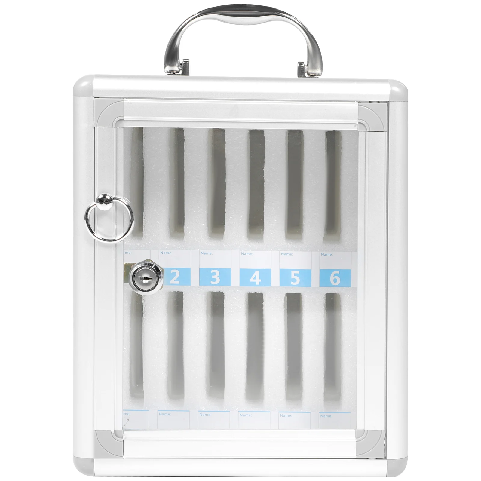 

Mobile Cabinet 12 Slots Fiberboard ganizer Sturdy Waterproof Cell Mobile Phone Cabinet Phone Locker Box Storage