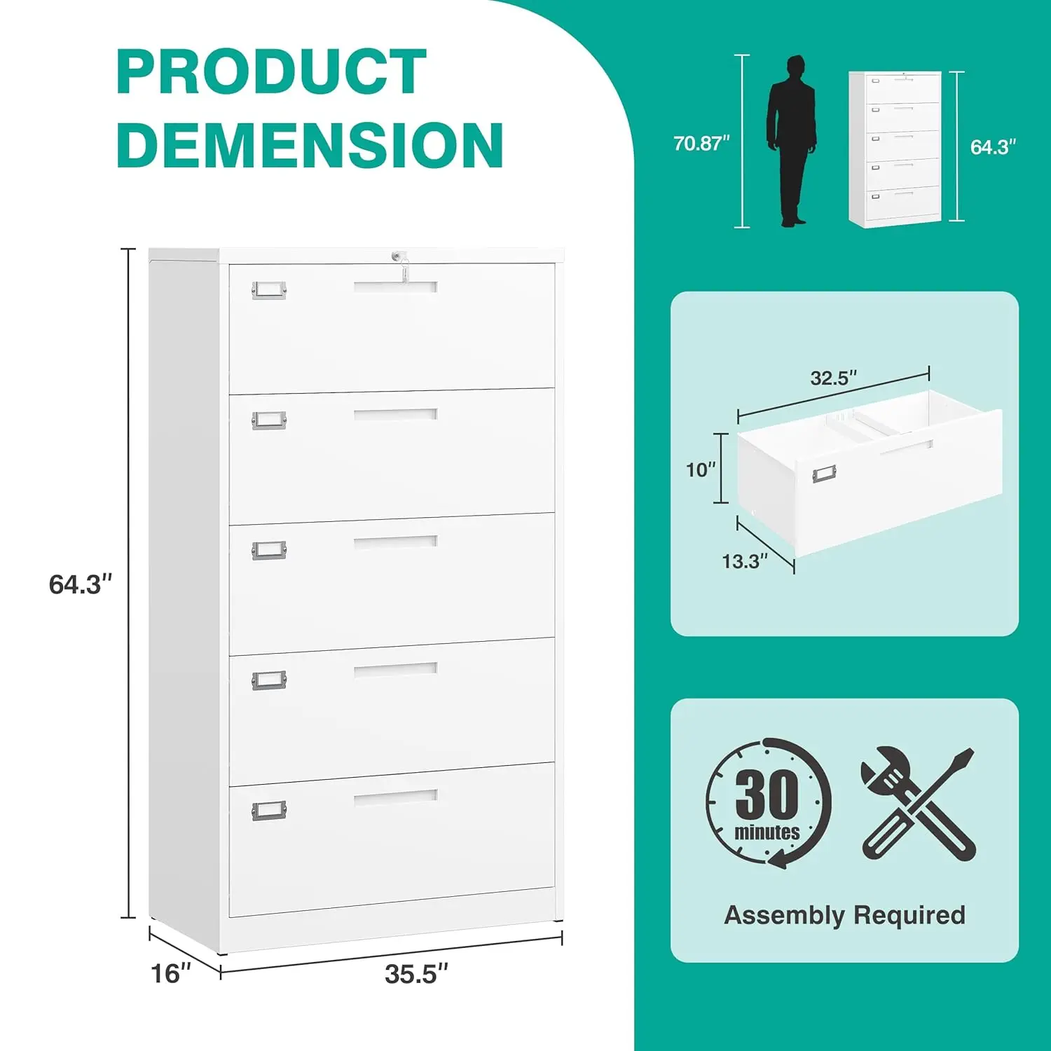 Thumbnail 3 - #16 Best Metal Filing Cabinets to Buy In 2026