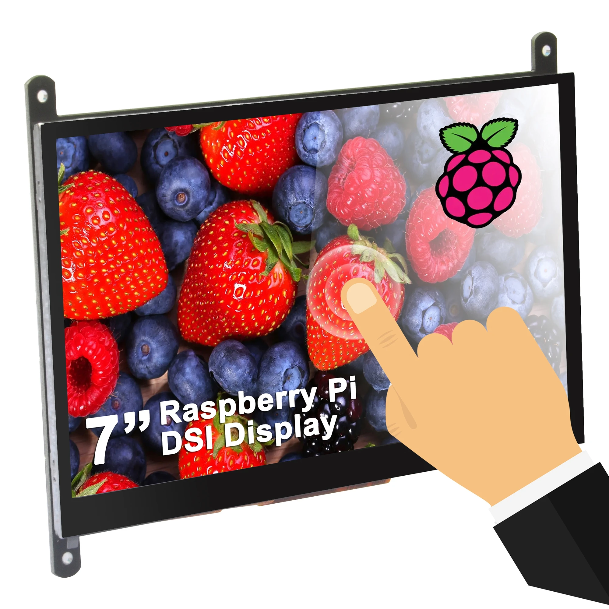 OSOYOO 7 Inch RPi5 DSI Touch Screen LCD Display Portable Capacitive Touchscreen Monitor 800x480 for Raspberry Pi 5 4 3 3B+ 2