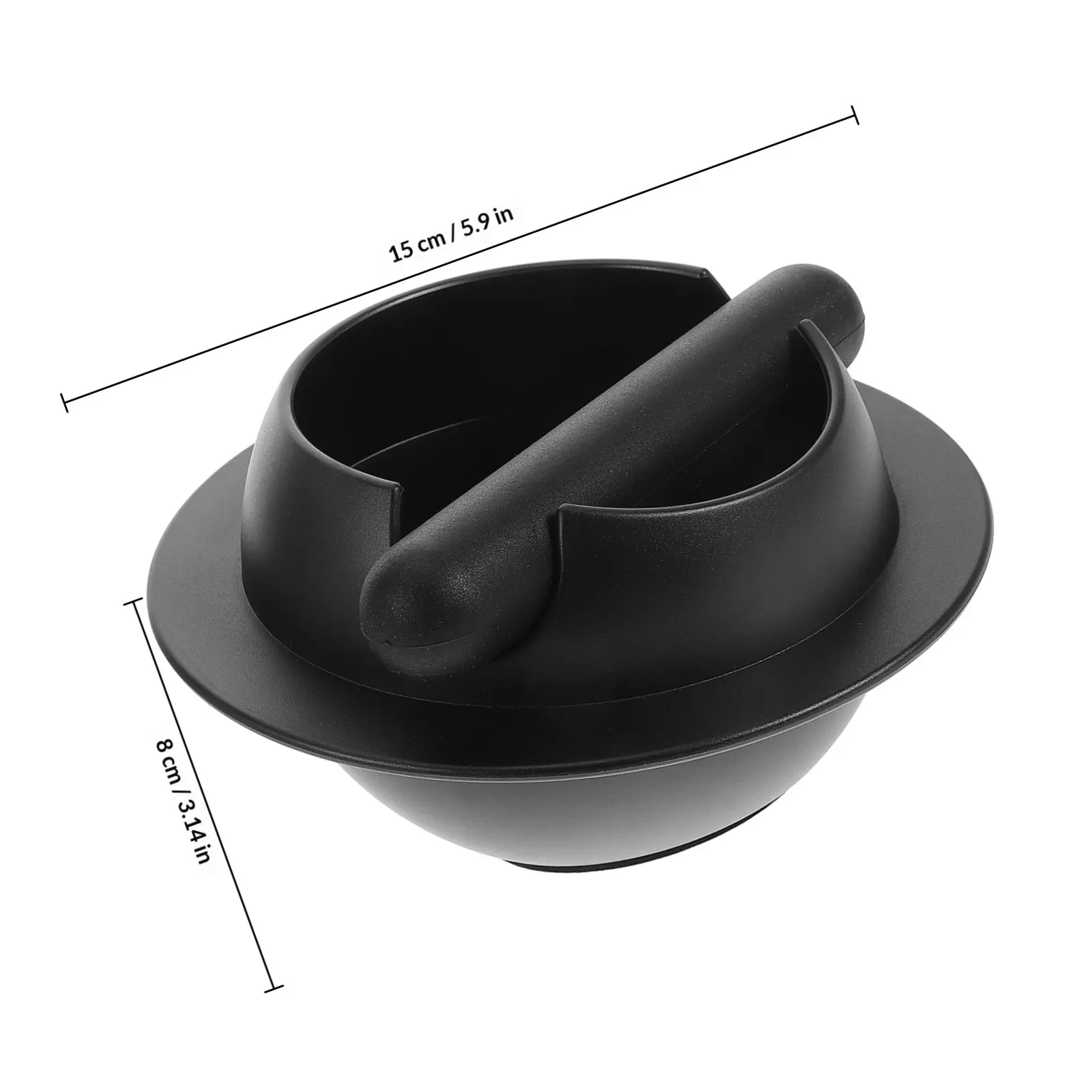 Espresso Knock Box Coffee Grounds Container Non-Slip Plastic Dump Bin Bucket Large Capacity Ergonomic Handle Easy Clean Coffee