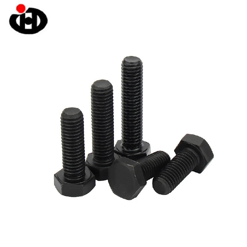 20-5 PCS M5 M6 M8 M10 DIN933 Black Outside Hex Head Screws Grade 12.9 Alloy Steel External Hexagon Head  Bolts