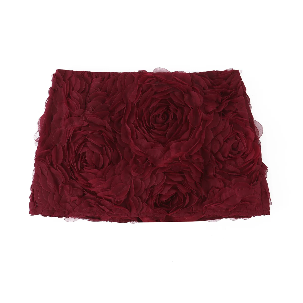 2026 Women's Elegant Sweet Mesh 3D Flowers A-line Mini Skirts Lady Chic Lovely Sexy Design Rose High Waist Floral Short Skirt