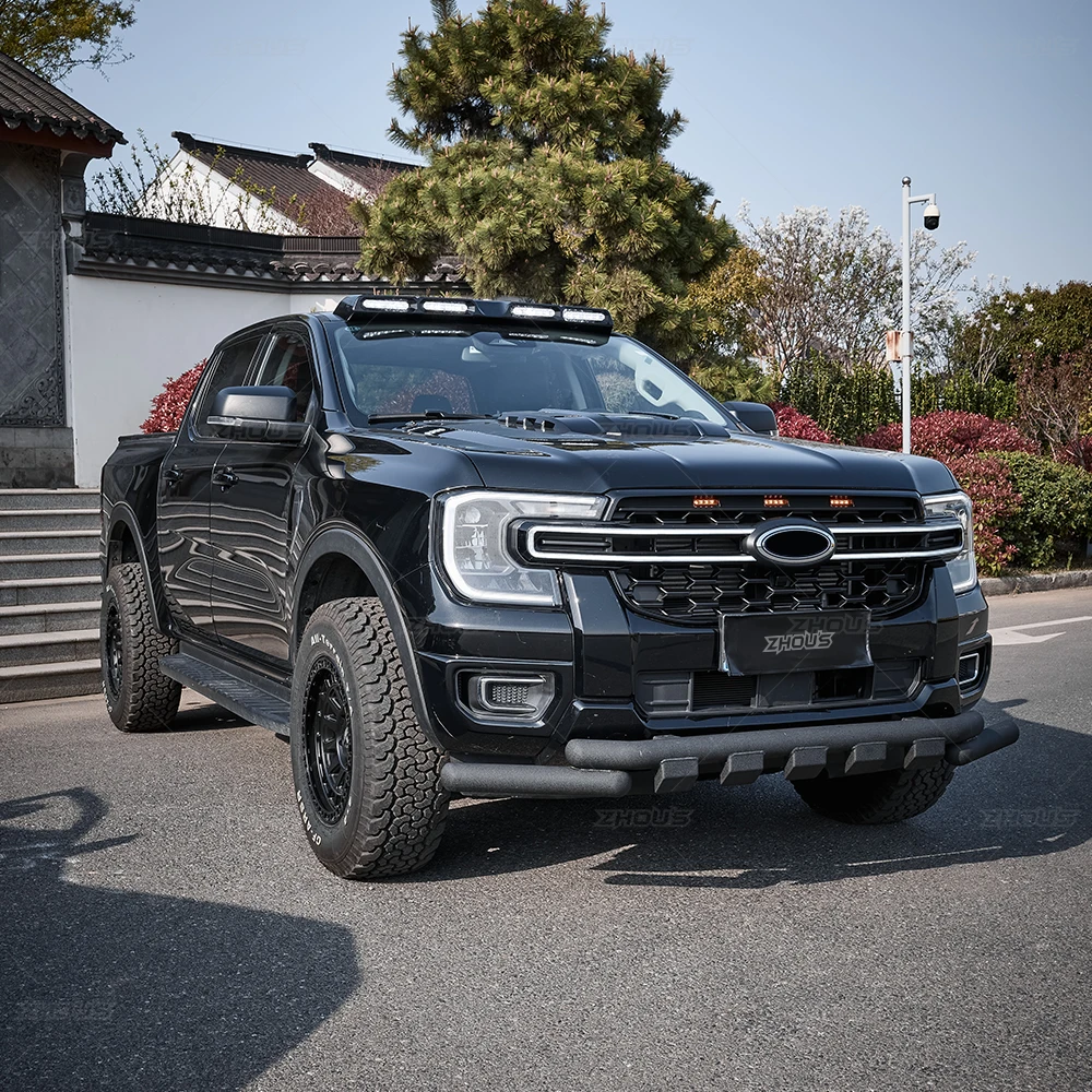 Zhous Design Accessori di ricambio per veicoli 4X4 Parti esterne Griglia anteriore a LED per Ford Ranger T9 2023 2024 2025