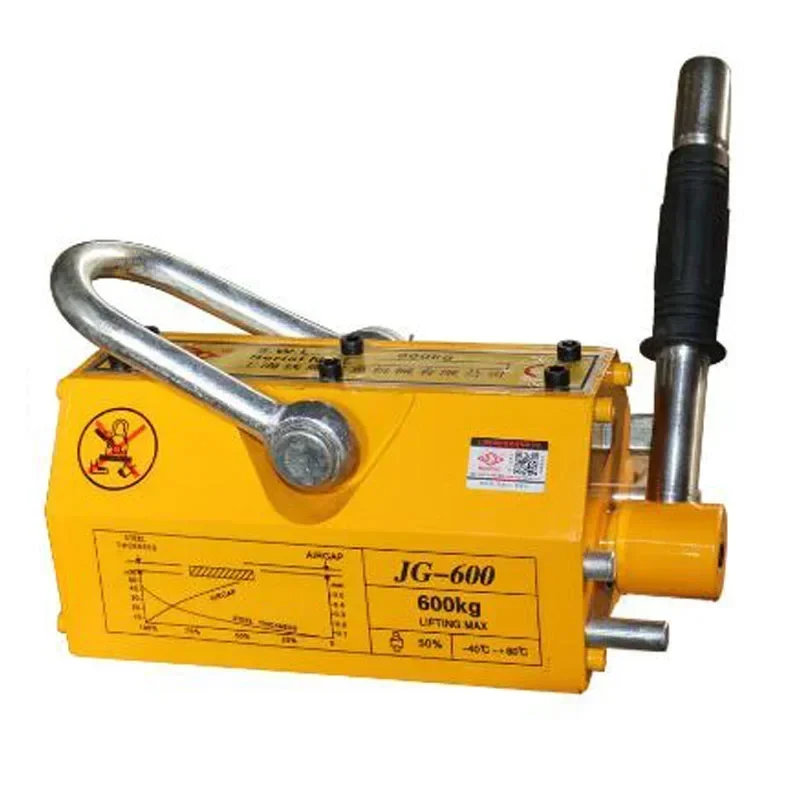 New 600KG(1800Lbs) Manual Permanent Magnetic Lifter/Permanent Lifting Magnet For Iron Steel Crane Hoist Lifting Magnet YS-600