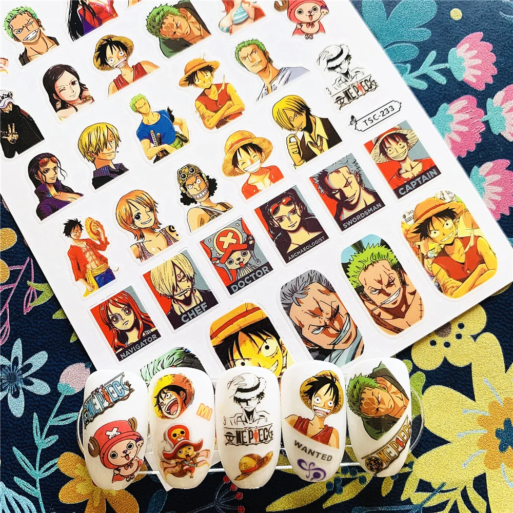 

Newest TSC-197-198-233-234 Cartoon character series 3d nail art stickers decal template diy nail tool decoration