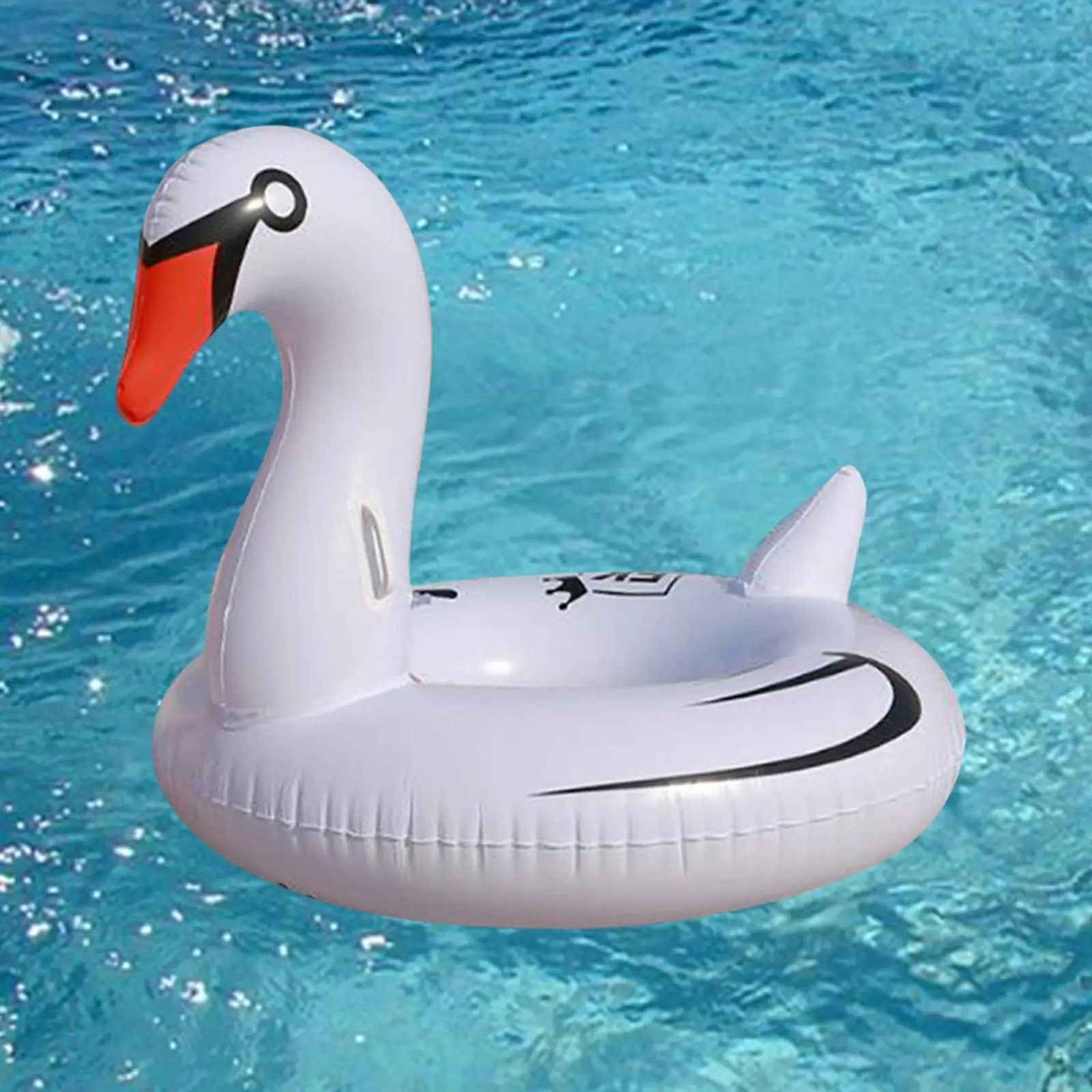 Flotador de piscina de cisne, decoración de flotador de playa, Paseo de cisne en agua, diversión de verano