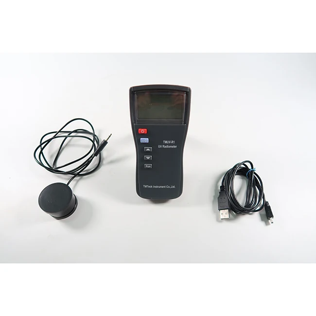 HOT Selling UV Radiometer TMUV-R1 Dual Channel Ultraviolet Irradiance Meter UV Light Ultraviolet Illuminometer High Resolution