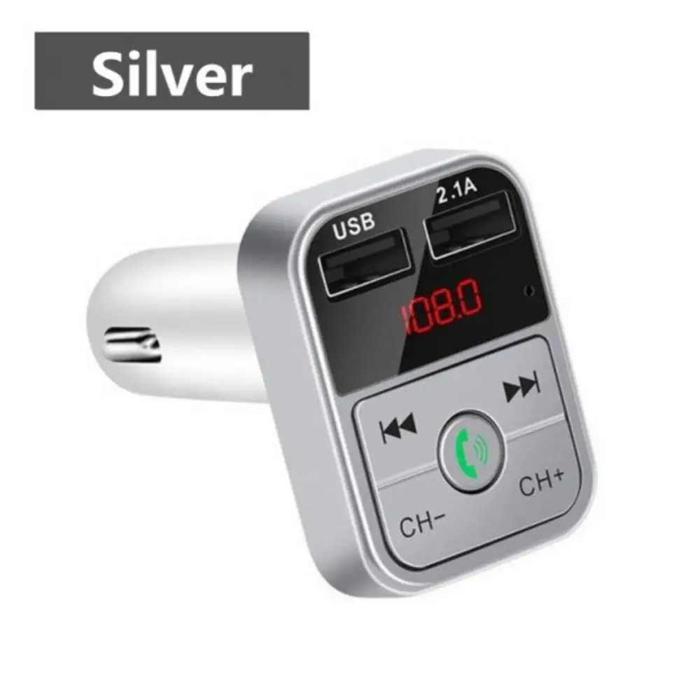 Car Kit Handsfree Wireless Bluetooth  5.0 FM Transmitter LCD MP3 Player  Car Accessories Dual USB Charger FM Modulator