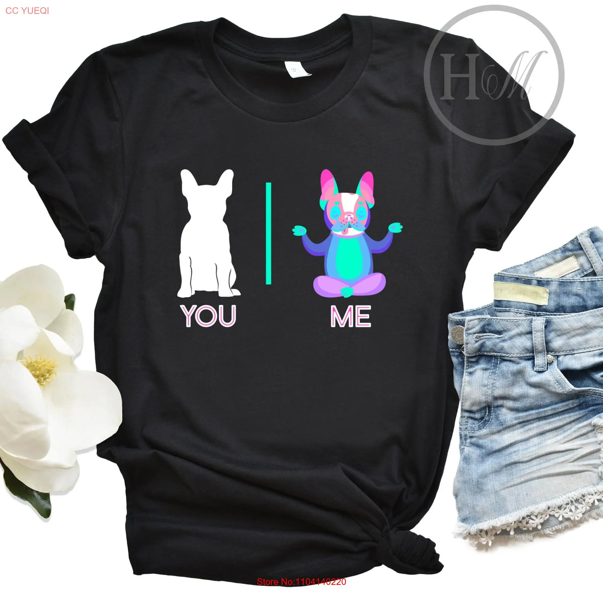 French Bulldog Mom Yoga Dog T Shirt Lover s for Teacher long or short sleeves