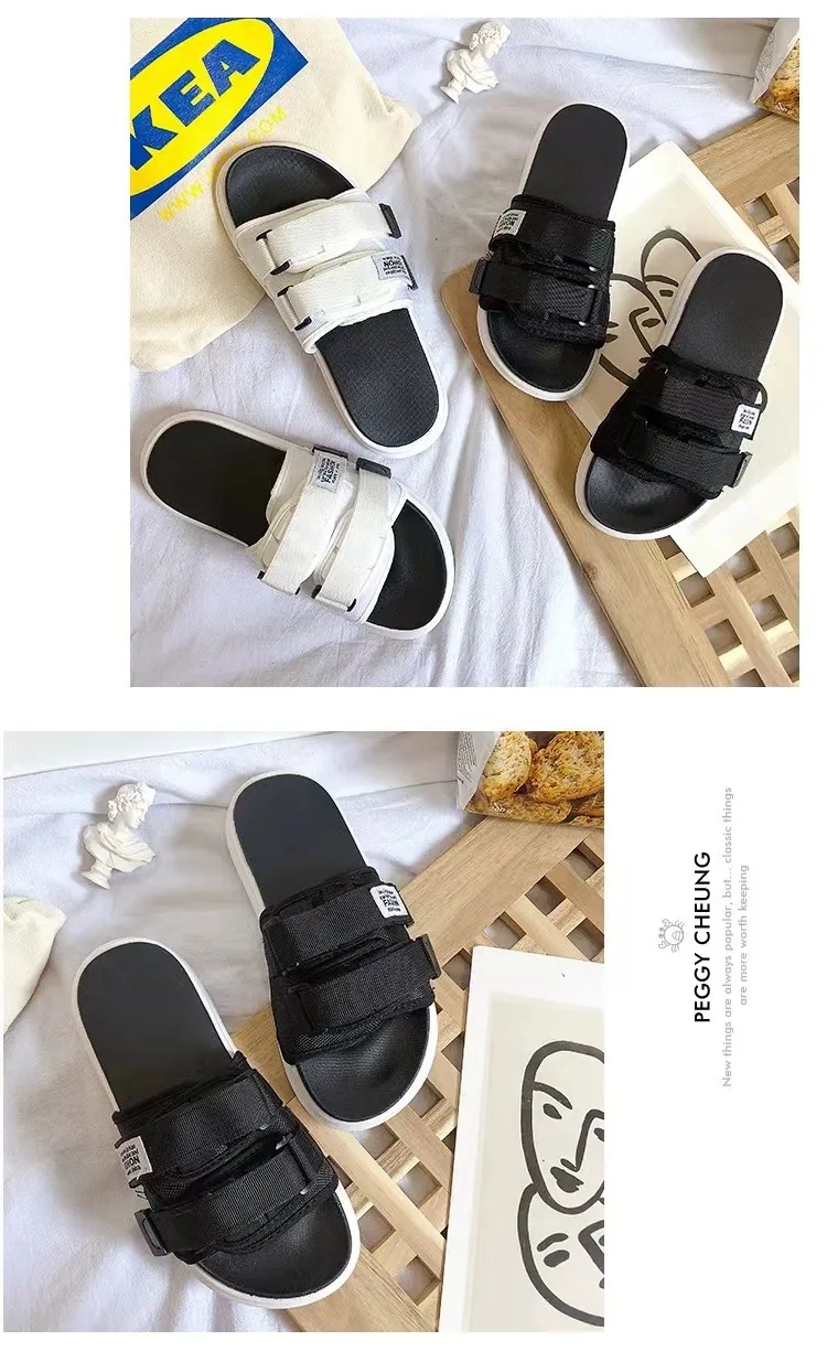 Sommer Outdoor Männer Hausschuhe Mode Haken & Schleife Leinwand Casual Paar Schuhe Slip-on Strand Hausschuhe Sandalen Frauen Schuhe flip-Flops – Detail 4
