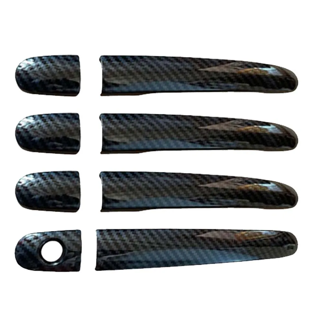 

Car Upgrade Carbon Fiber Chrome Silver Black Door Handle Cover For Chevrolet Lacetti 2004 2005 2006 2007 2008 2009 Decoration
