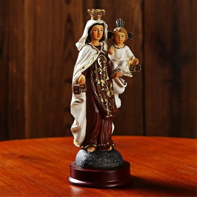 Resin Madonna Blessed Saint Virgin Our Lady of Mary Statue Figure Christ Tabletop Statue Figurine