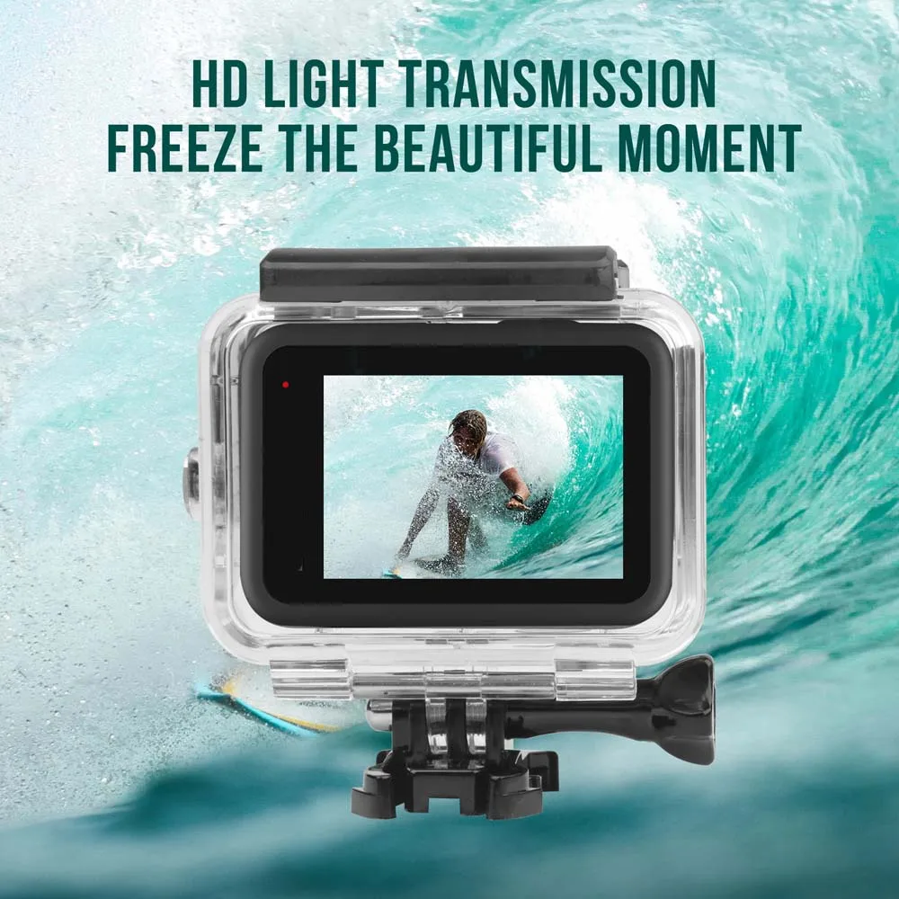 GoPro Hero 12 11 10 Waterproof Case 60M Red Purple Filter Diving Housing Cover Protector Underwater Go Pro 12 Camera Accessories