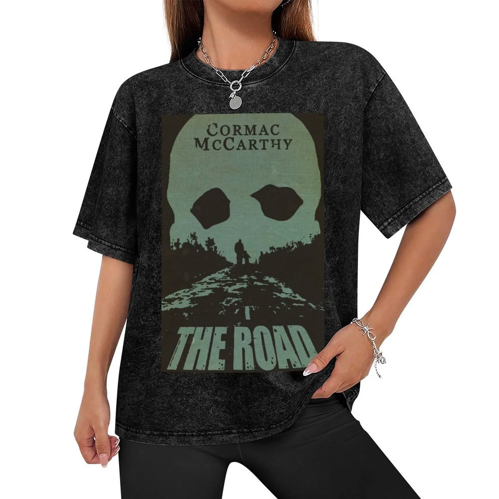 The Road - Cormac McCarthy T-Shirt plus sizes anime t shirts basketball graphic tees mens graphic t-shirts funny