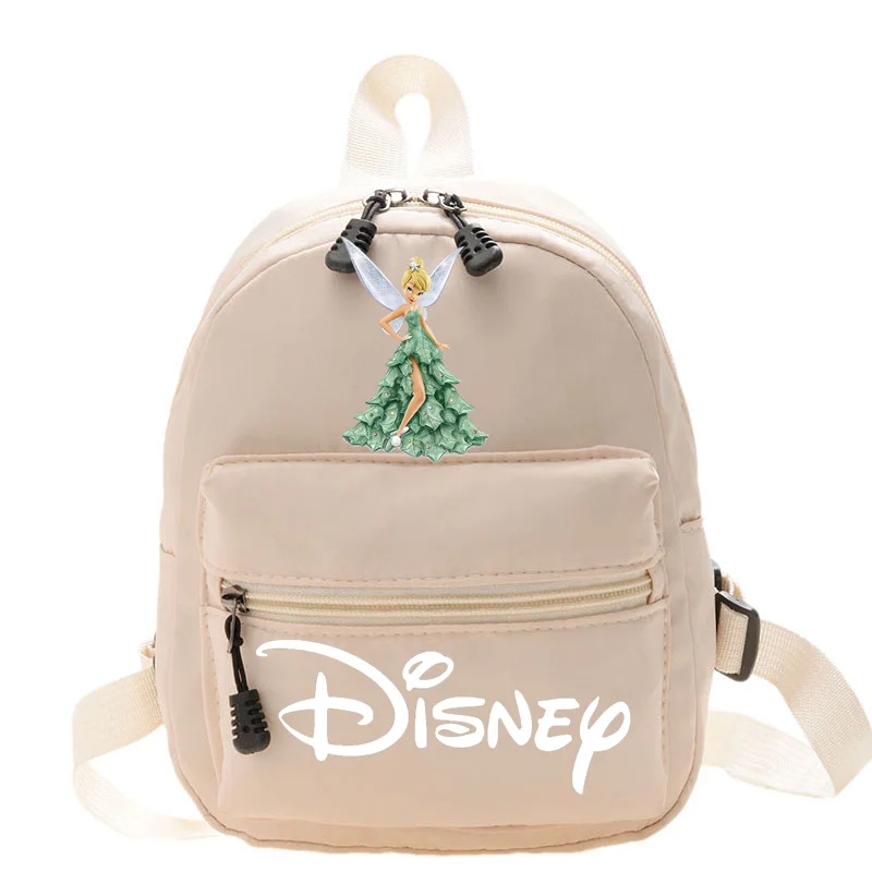 Disney tinker bell feminino bonito mini mochila 2024 novo estilo universitário na moda adolescente meninas saco de viagem moda feminina coração mochilas