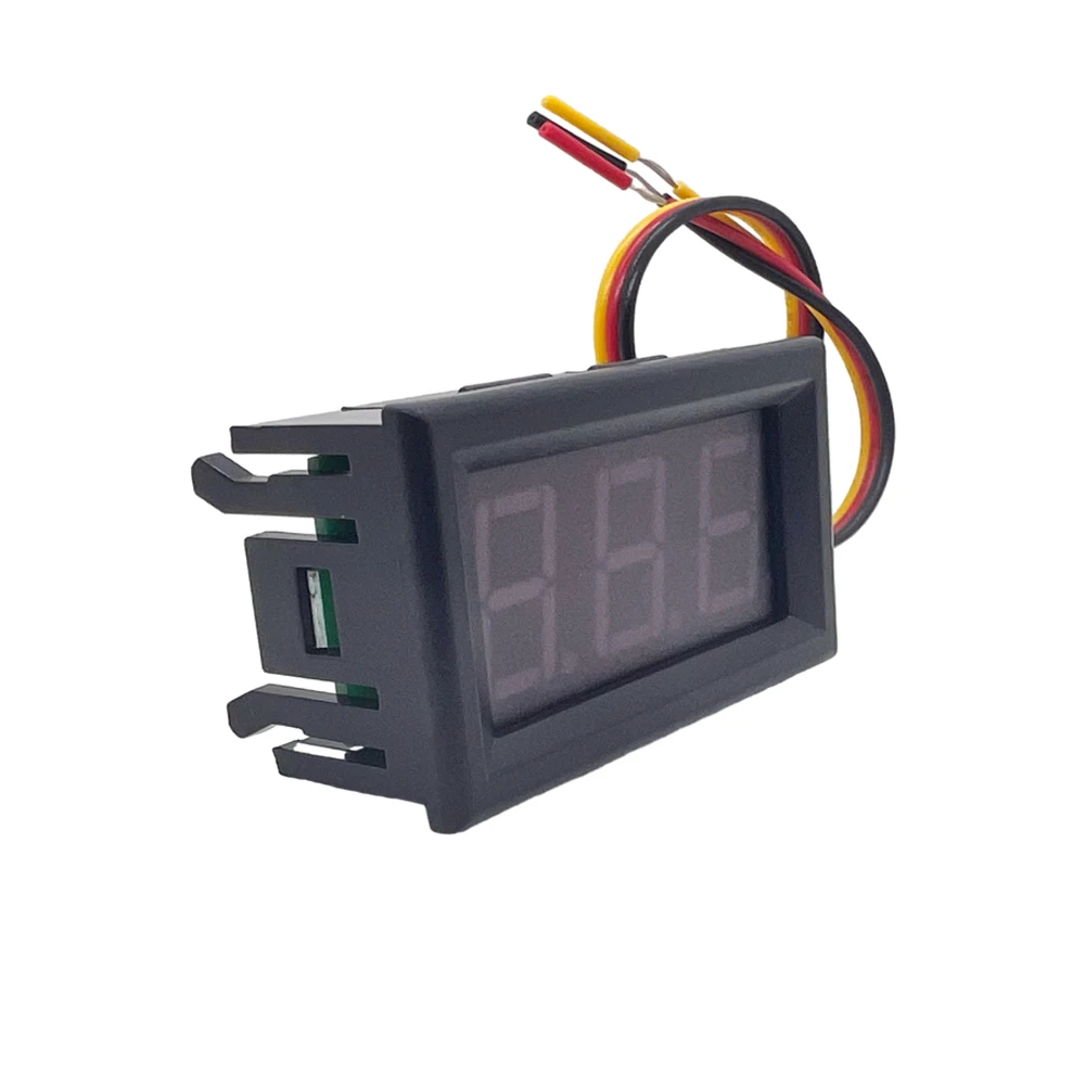 디지털 전압계 DC 0-200V 디지털 전압계 전압 패널 미터 Electromobile 오토바이 자동차 용 빨간색/파란색/녹색
