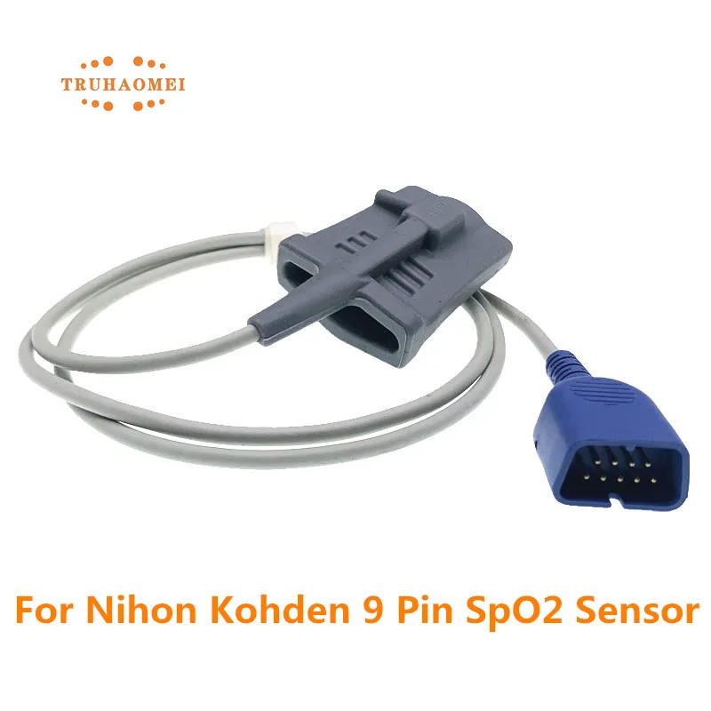 For Nihon Kohden Reusable Adult Child Neonatal Wrap SpO2 Sensor 9 Pin Lifescope BSM Series TL-201T Pulse Rate Oximeter Probe