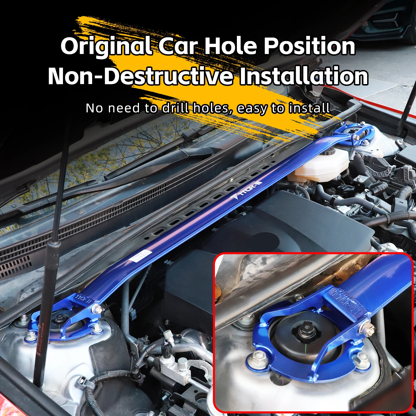 قضيب تثبيت السيارة لسيارة Toyota Camry 8th إلى 9th GAN يقلل من لفة الزاوية المستقرة واللوماج المرنة #4