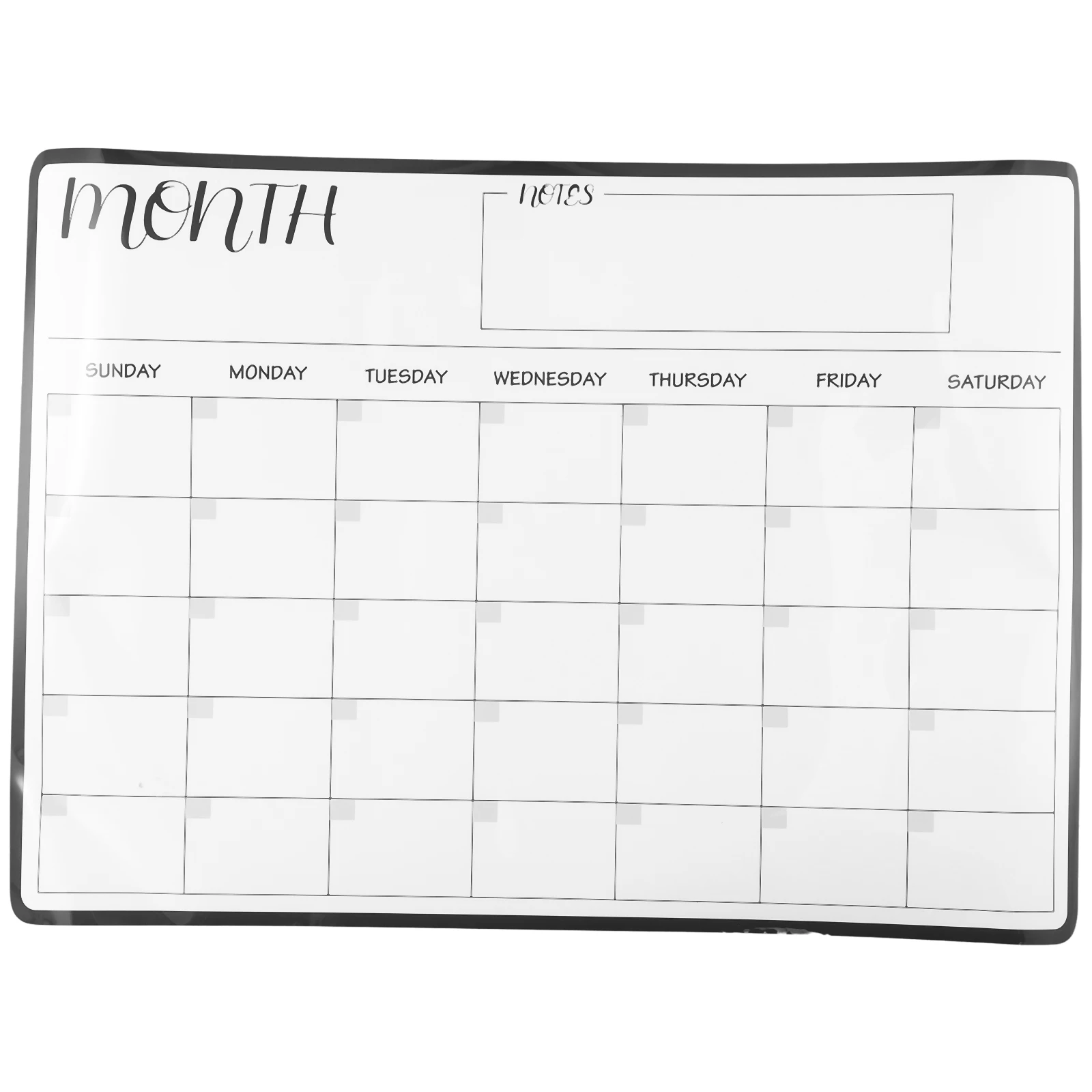 High Quality Brand New Message Board Calendar Whiteboard 29.7x42cm Dry Erase Schedule Daily Planner To Do List