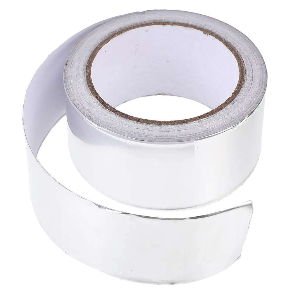 1 Roll High-Temperature Aluminum Foil Tape for Underfloor Heating Insulation Pipe Sealing Waterproof Thermal Tape Roll DIY Home
