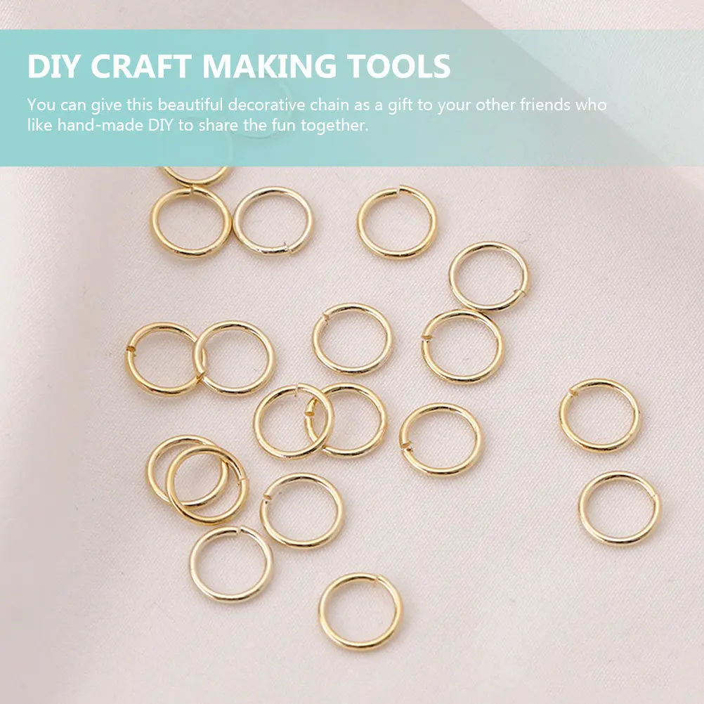 

1Set Twist Chain Combo for Jewelry Making Smooth Wear-Resistant DIY Necklace Bracelet Chain Lobster Clasp Open Rings Metal