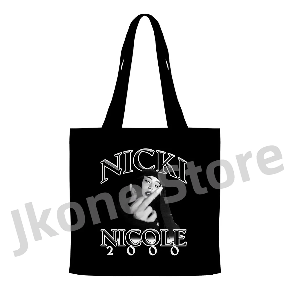 Nicki Nicole กระเป๋าสะพายไหล่ Alma อัลบั้ม merch ผู้หญิงผู้ชายแฟชั่นสไตล์ฮิปฮอปสบายๆ