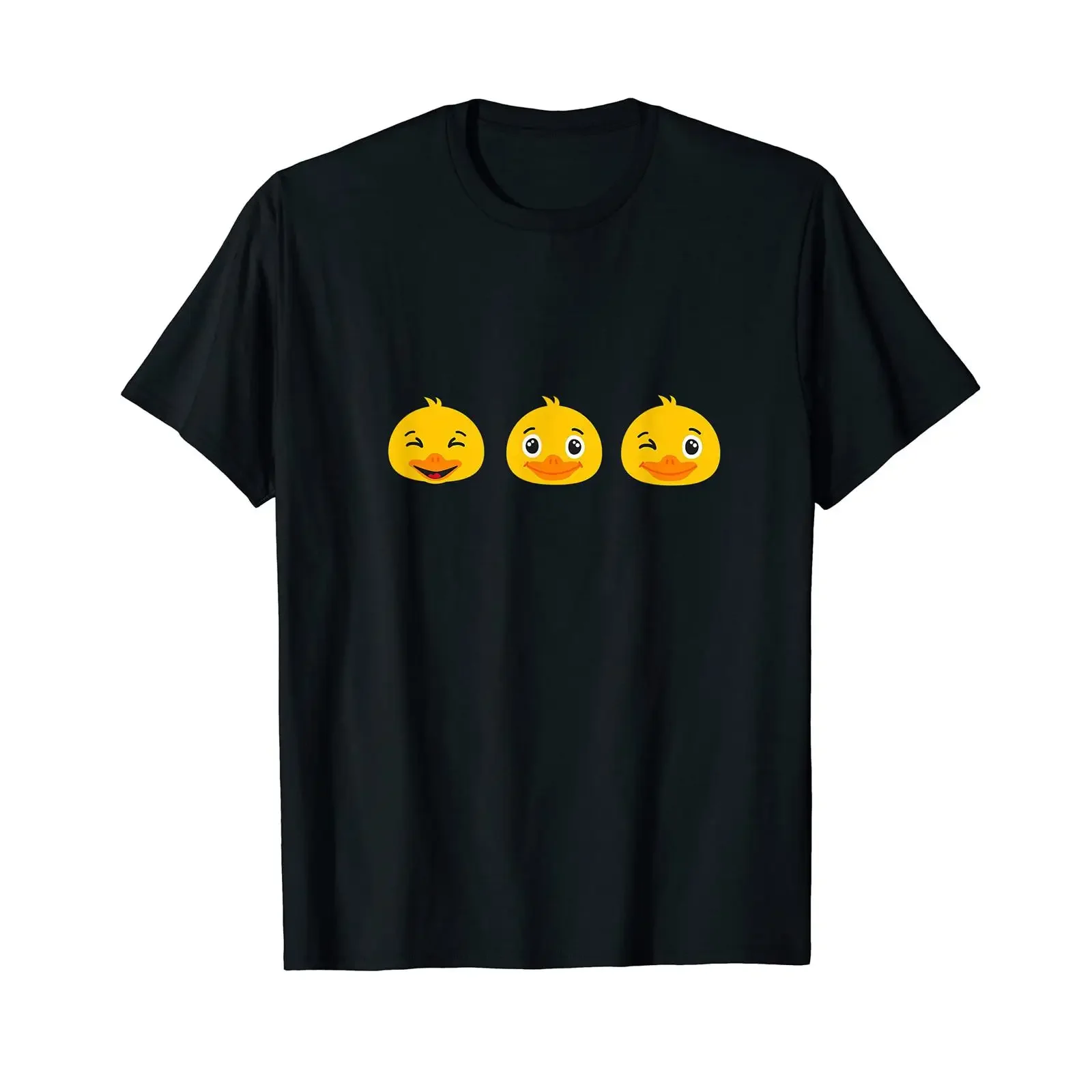 Yellow Duck Classic Erpel Comic Motif Rubber Pyjamas T Shirt black vintage Washed homme Comfortable graphic streetwear