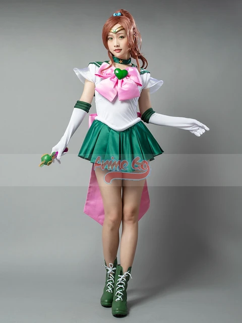 Anime Super S Film Sailor Jupiter Kino Makoto Lita Halloween Cosplay Kostium Damski Dorosły Rozmiar