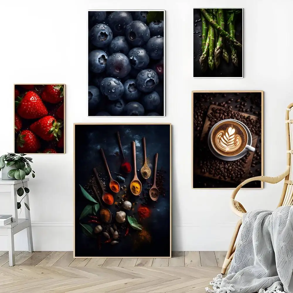 لذيذ الغذاء الغذاء الاباحية الفواكه ملصق جدار الفن الطباعة مقاوم للماء غرفة المعيشة المنزلي غرفة نوم بار ديكور جمالي